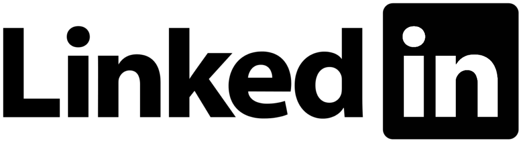 LinkedIn logo black