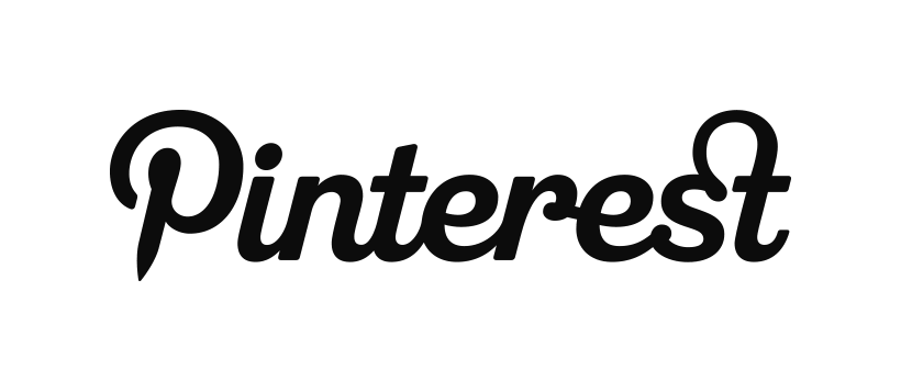 Pinterest logo black