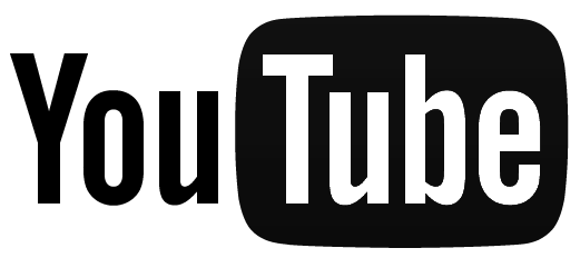 YouTube logo black in color