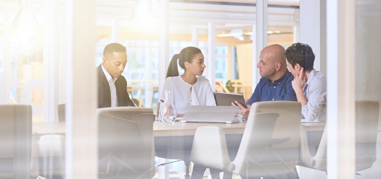 Group of business people meeting in conference room